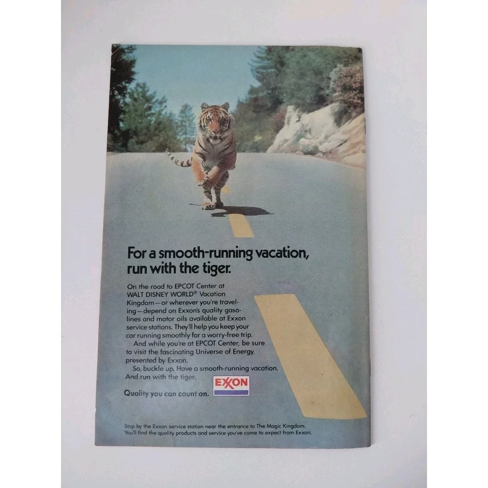 Vintage 1985 Comic Book Disney World‎ Epcot Mickey Goofy University Energy Exxon